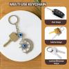 Nazar keychain Turkish eye charm protective keyring for keys and bags